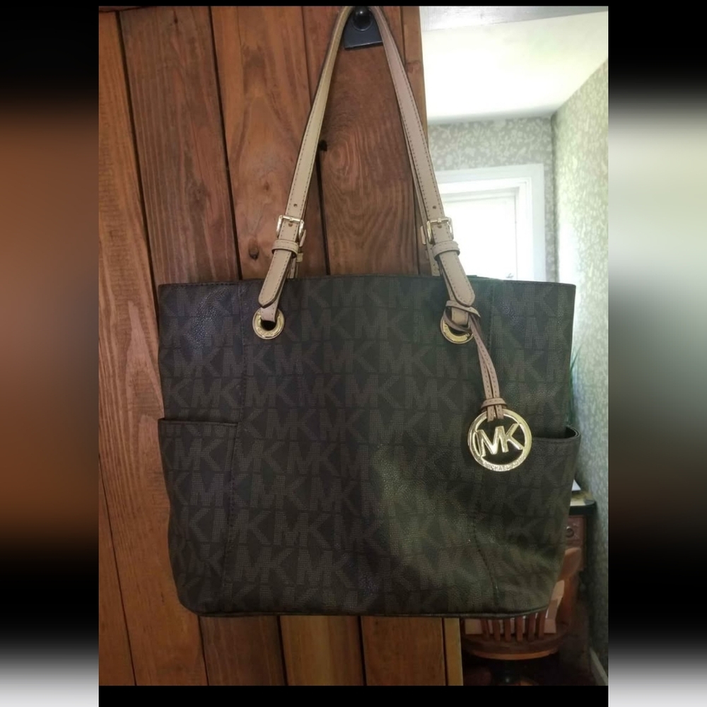 Michael Kors Brown Logo Tote Bag